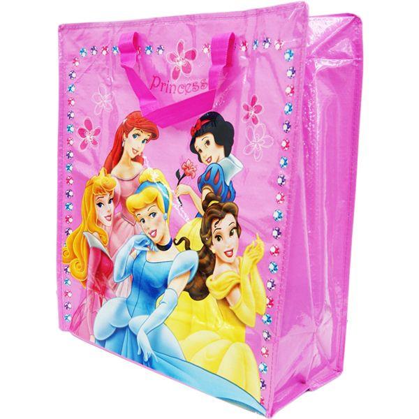 【SALE】ディズニー　プリンセス　〈Disney Princess〉　ラージサイズ　ビニール　ハンドバッグ　（エコバッグ・トートバッグ）