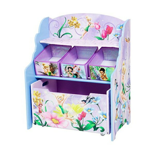 【9月上旬予約販売】ディズニー　フェアリー　3 in 1 おもちゃ箱＆棚 ( Disney Fairies 3 in 1 Toy Box & Organizer)【smw4】