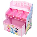 【9月上旬予約販売】ディズニー　プリンセス　3 in 1 おもちゃ箱＆棚　ピンク( Disney Princess 3 in 1 Toy Box & Organizer）【smw4】