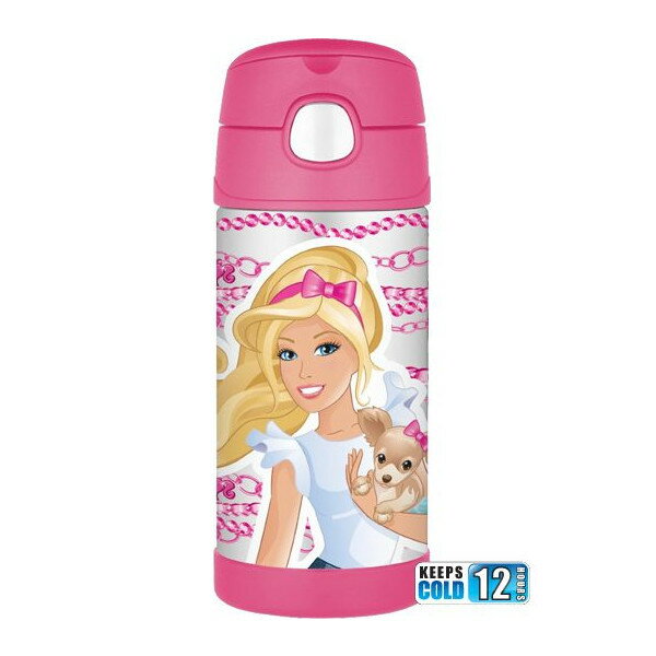 【7月中旬予約販売】【THERMOS】　Barbie　（バービー）　サーモス携帯マグ　ステンレス水筒　ストロータイプ　350ml