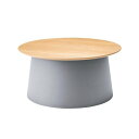 ラウンドテーブルL 【PT-991GY】 天然木化粧繊維板(オーク) ウレタン塗装 ポリプロピレン
