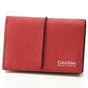 カルバンクライン スパイン 名刺入れ カードケース レッド