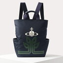 ヴィヴィアンウエストウッド Vivienne Westwood リュック シードツリーORB メンズリュック ネイビー