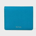 ポールスミス 財布 折財布 レディース ストローグレインレザー 2つ折り財布 ブルー Paul Smith ポール スミス