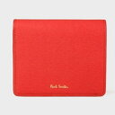 ポールスミス 財布 折財布 レディース ストローグレインレザー 2つ折り財布 レッド Paul Smith ポール スミス