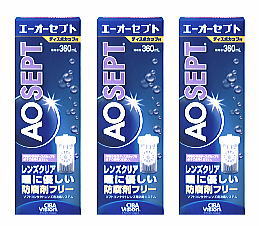 チバビジョン　AOセプト360mlDC付き　　3本セット【送料無料！】過酸化水素の働きにより強力にレンズを消毒