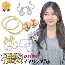 イヤリング 福袋 レディース かわいい 5点入 アクセサリー ノンホール お試し セット