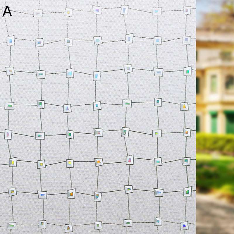 uvカットフィルム 窓用フィルム ガラスシート 虹色の輝き キラキラ 断熱シート めかくしシート 剥がせる 紫外線カット 遮光 すりガラス風シート おしゃれ 装飾 シール 水で貼るだけ 食器棚 寝室 喫茶店