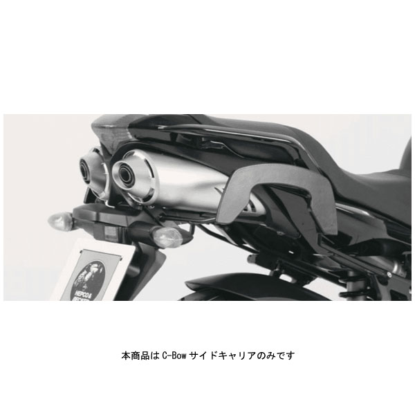 ヘプコ＆ベッカー C-Bowサイドキャリア ブラック FZ6 Fazer S2('07〜'10) 6304520-0001