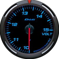 【即納】Defiレーサーゲージ青60φ電圧計