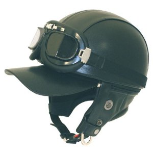 DAMMTRAX （ダムトラックス） バンディット　ブラック　(オートバイ用ハーフヘルメット・半帽子・ハーフキャップ)