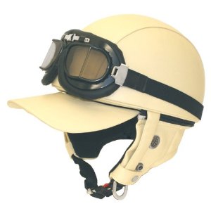 DAMMTRAX （ダムトラックス） バンディット　アイボリー　(オートバイ用ハーフヘルメット・半帽子・ハーフキャップ)