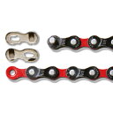 KMC KMC-Z7 スポーツバイク用チェーン Z7 BLACK/RED 7&8 SPEED 1本【あす楽対応】