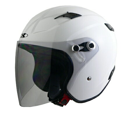 リード工業　RAZZO エクストリーム ジェットヘルメット ホワイト 　RAZZO 3 (オートバイ用ヘルメット）