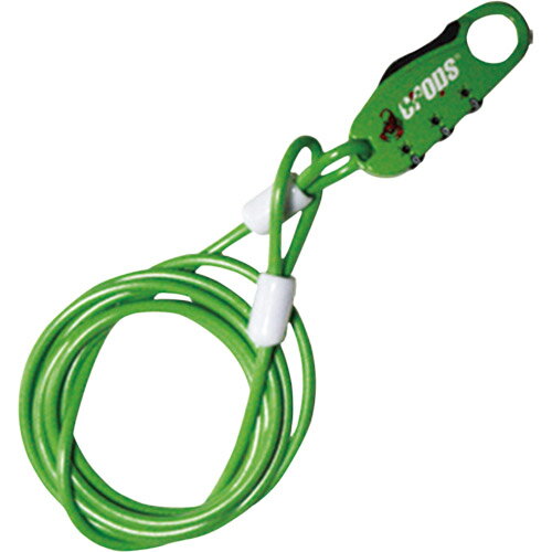 取寄 CP-SPD07-06 CP-SPD07-06 Q ストレートワイヤーロック グリーン crops グリーン 1個の画像