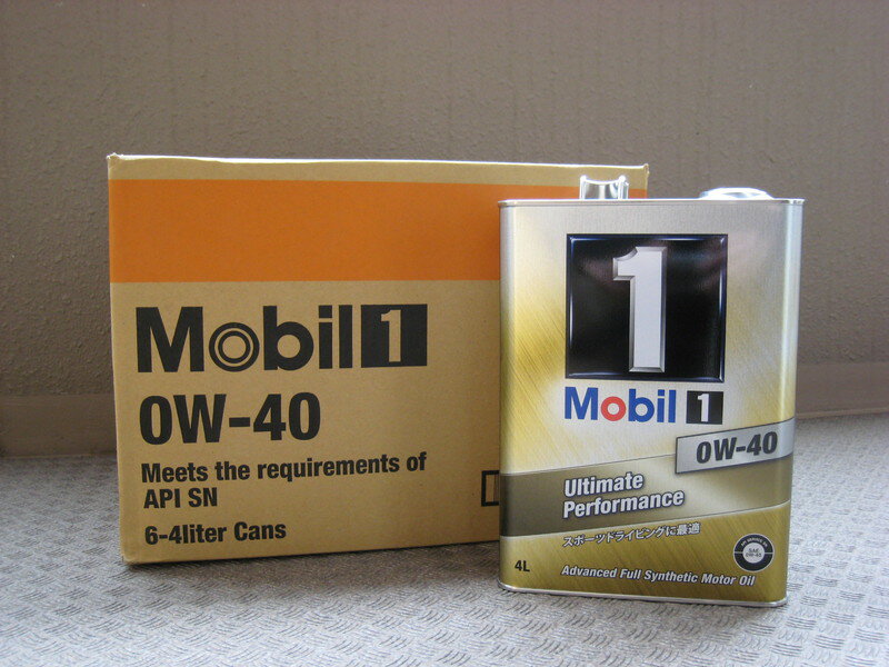 Mobil1　モービル1　エンジンオイルSN　0W-40　4L缶送料　60サイズ