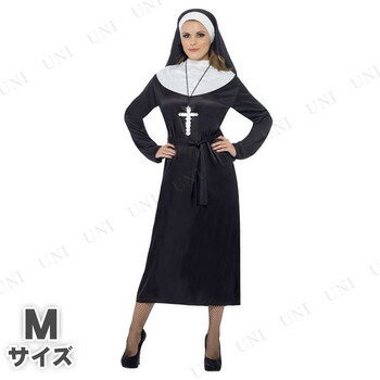 あす楽対応 Nun Costume M 修道女(シスター) 大人用 M ハロウィン 仮装 …...:party-honpo:10350184