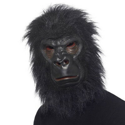 ゴリラマスク 【 コスプレ 衣装 ハロウィン パーティーグッズ かぶりもの アニマル 動物 ハロウィン 衣装 プチ仮装 アニマルマスク 変装グッズ 動物マスク 】