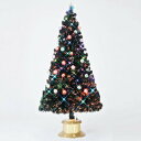 【取寄品】 クリスマスツリー 180cm とっても光るギアシェイプLEDグリーンボールツリー 【 ライト ファイバーツリー 装飾 飾り 】