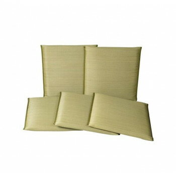 【直送品】彩り 紋織 い草座布団 5枚組 55x55cm グリーン TSN342065【お寄せ品、返品キャンセル不可。欠品終売時連絡あり】