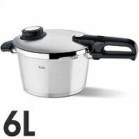 ★代引決済不可品★Fissler（フィスラー）　プレミアム圧力鍋　6L　5250円以上は送料無料代引無料（割引サービス不可品、お取り寄せ品でキャンセル返品不可）ポイント