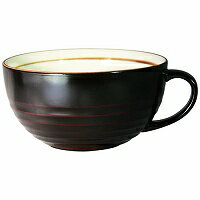 陶胎漆器　陶胎　ロクロ　スープカップ　8H2-17　溜　5250円以上は送料無料代引無料（割引サービス不可品、お取り寄せ品でキャンセル返品不可）ポイント