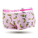 『DARK SHINY(ダークシャイニー) レディースボクサーブリーフ バナナ ピンク M』(割引不可)返品キャンセル不可品、お取り寄せ品レディース インナー ショーツ『DARK SHINY(ダークシャイニー) レディースボクサーブリーフ バナナ ピンク M』