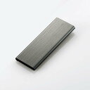 エレコム メモリカードケース/メモリークリップ/SD+microSD/アルミタイプ/スライドオープン式/クリップ付/Mサイズ/ブラック
