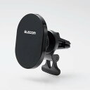 【即納】エレコム MagSafe対応 スマホホルダー 車載アクセサリー マグネット着脱 エアコン吹出し口 取付 iPhone ブラック