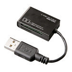 【送料無料】サンワサプライ USB2.0 カードリーダライタ（ブラック） [ADR-MCSDU2BK]【RCPmara1207】