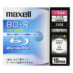 maxell データ用ブルーレイディスクBD-R (1〜6倍速対応) BR25PWPC.10S [BR25PWPC.10S]【RCPmara1207】