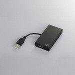 バッファロー（サプライ） USB2.0ハブ 4ポートタイプ バスパワー電源 ブラック BSH5U02BK [BSH5U02BK]カテゴリ：バッファロー（サプライ）|HUB/スイッチ|USB|1〜4ポート||