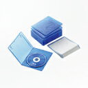 【あす楽】エレコム Blu-rayディスクケース （1枚収納 スリムタイプ 10枚セット） クリアブルー [CCD-BLUS110CBU]|| ELECOM