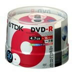 TDK DVD-Rホワイト・ディスク 16倍速記録対応 ポットケース50枚入り DR47PWC50PS [DR47PWC50PS]