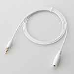 エレコム 4極ミニプラグ延長ヘッドホンケーブル[ホワイト] 1.0m MPA-EHPS10WH [MPA-EHPS10WH]