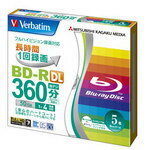 三菱化学メディア 録画用BD-R DL　50GB（1-4倍速対応） 5mmケース入り 5枚パック VBR260YP5V1 [VBR260YP5V1]