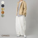 レディース ボトムス カジュアル サーカスパンツ 【OMNES】ウォッシュ加工 ダンプ サーカスバルーンパンツ