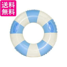 <strong>浮き輪</strong> 子供用 大人用 浮輪 うきわ ストライプブルー <strong>100cm</strong> 海 プール 夏休み おしゃれ かわいい (管理S) 送料無料