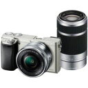 ソニー/SONY α6000 ILCE-6000Y/S シルバー ダブルズームレンズキット