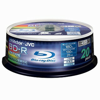 BD-R BV-R130GS20(Victor・BD-R 2倍速・25GB・ハイビジョン録画対応・20枚・ホワイトディスク)