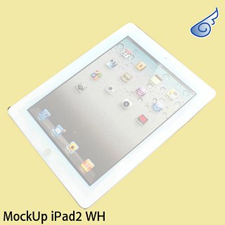 MockUp iPad2 WH(iPad2のモックアップ・サイズ＆重量は本物と同一・店頭展示・写真撮影用)