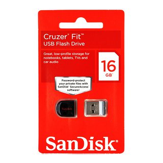 USB SDCZ33-016G-B35(SanDisk Cruzer Fit・超小型キャップ式USBメモリ・16GB)