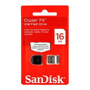 USB SDCZ33-016G-B35(SanDisk Cruzer Fit・超小型キャップ式USBメモリ・16GB)