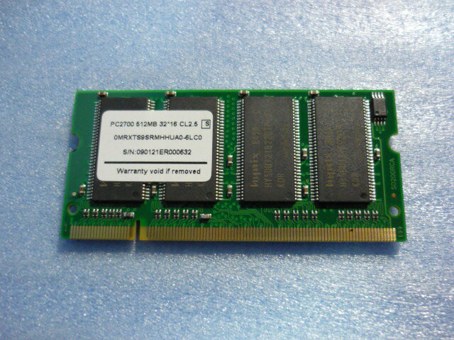 各社メーカー製/200Pin/DDR333 PC2700 CL2.5 512MB★両面チップ安定性抜群★SO.DIMM・メール便限定