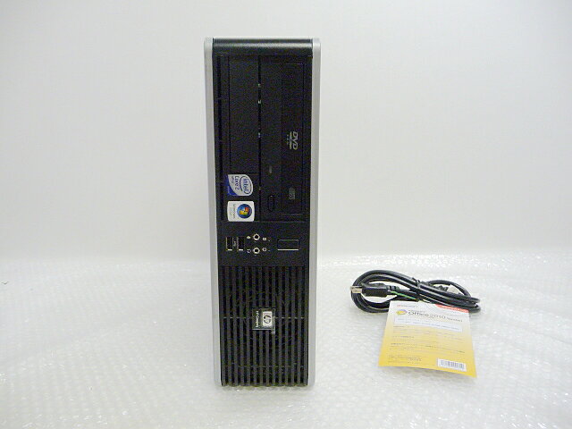 厳選中古★HP dc5700SF Core2DuoE4400-2.00GHz/1GB/80GB/DVDコンボ内蔵XPProリカバリ済キングソフトオフィスOffice2010付属【薄利価格】