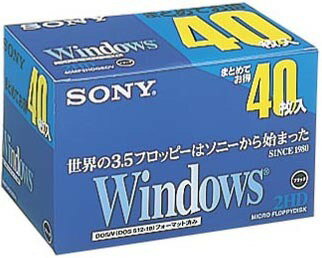 SONY 40MF2HDGEDV 黒 40枚入 DOS/V対応2HD 3.5インチフロッピーディスク...:pc-supply:10000000