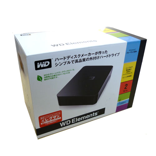 Western Digital/ウェスタンデジタル 3.5インチ USB接続外付HDD 2TB ブラック