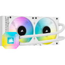 Corsair iCUE H100i ELITE CAPELLIX -White- 水冷一体型CPUクーラー 2x120mm|CW-9060050-WW