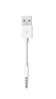 ipod shuffle 第3.4世代用 3.5mmプラグ-USBデータ&充電ケーブル