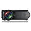 【PCATEC】ミニ LED プロジェクター 1200ルーメン 800*480解像度 サポート1080P 画面調整可能 HDMI/VGA/AV/USB/SD スマホ/タブレットなど対応 ホームシアター・シネマ (ブラック)